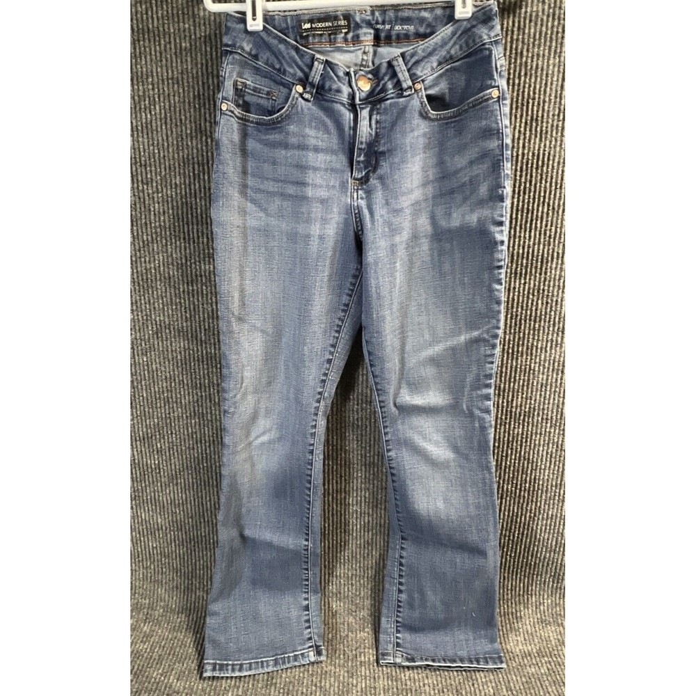 Lee Modern Series Jeans Womens 8 Short (28x29) Curvy Fit Bootcut Denim Pants